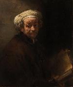 REMBRANDT Harmenszoon van Rijn Self-portrait as the Apostle Paul  (mk33) oil painting reproduction